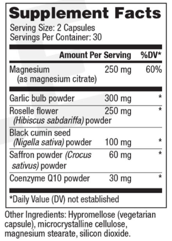 BP Zone Supplement Label
